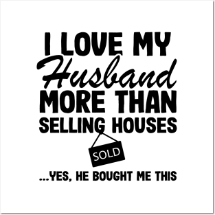 I Love Tax Saison Real Estate Agent Realtor Gift Quote Funny Posters and Art